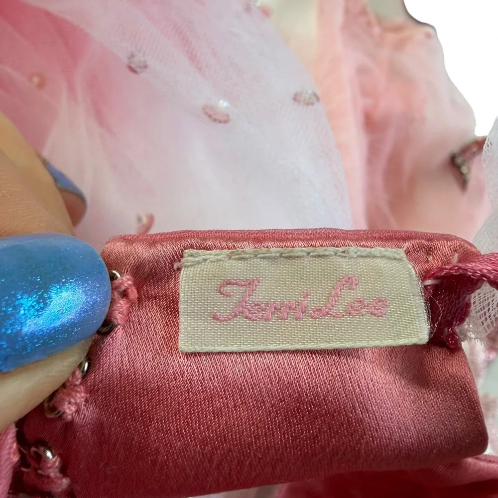 TERRI LEE Doll Outfit Pink Ombre Tulle Sequin Ballerina Set Girl's Vintage